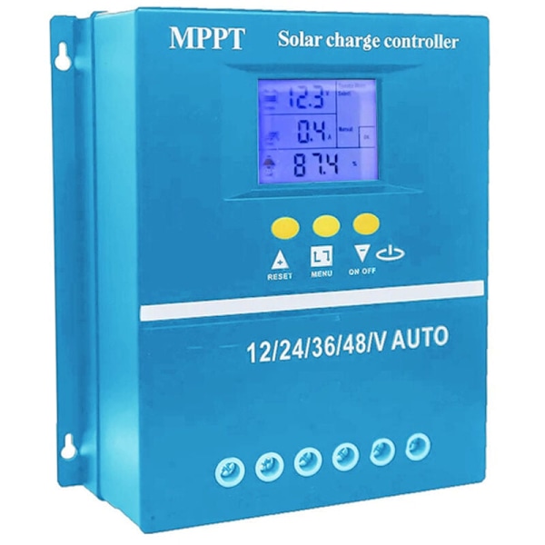 Solar controller til overvågning af maksimalt effektpunkt 12/24/36/48 V Automatisk identifikation af intelligent solcelleanlæg solcelleoplader LCD s