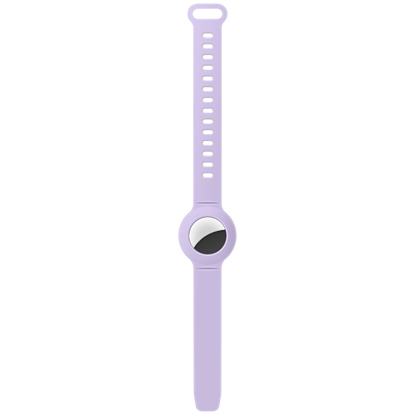 Silikonarmbandsskyddsfodral (lila) för Apple Airtag-armband, GPS för barns förlustförebyggande, skyddsfodral för Apple Air Tag Finder trac