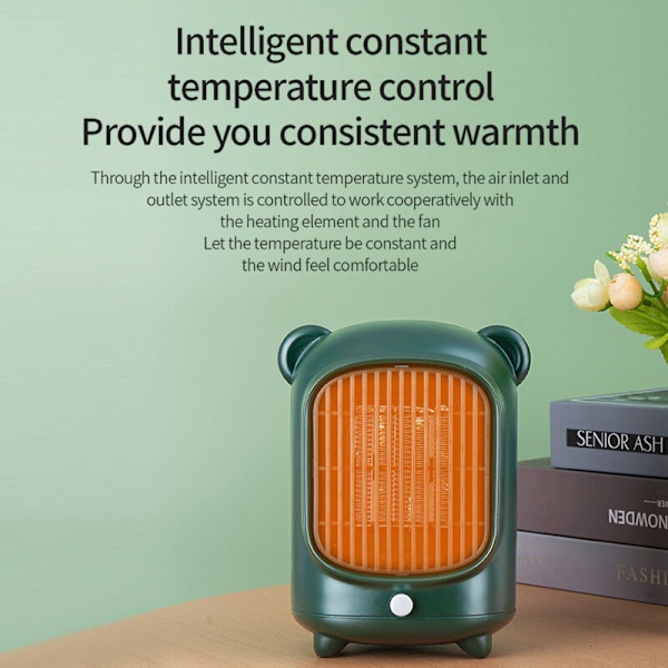 Toimiston sähkölämmitin 500 W 3 S Nopea lämmitys Välitön lämmitin PTC:llä Älykäs lämpötila/Lämmin Hot Outpool Mini Lämmitys EU/US lämmitys