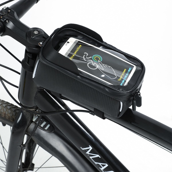 Cykelramväska Vattentät Mobiltelefonhållare för MTB Racing Bike