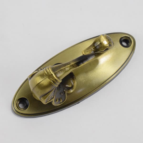 2 svan-stil gardinholdere - bronse