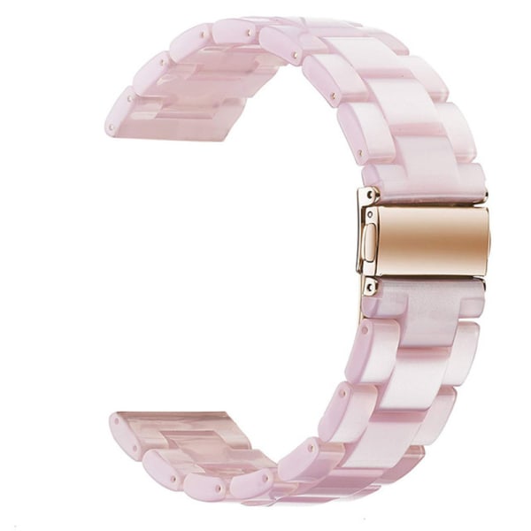 Passer til Samsung Galaxy Watch klokke resin rem hurtig utløser mote casual rem lett hudvennlig smartklokke armbånd 22mm rosa(rosa)