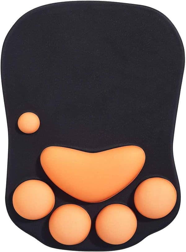 Musematte med håndleddstøtte, ergonomisk musematte, musematte, silikon gel musematte, sklisikker base