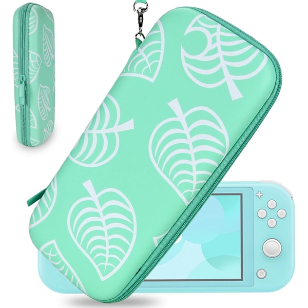 Grön - 1 st Nintendo Switch-organisatör (utan konsol) 10 spelkortplatser i skyddande PU-fodral för Nintendo Switch och tillbehör.