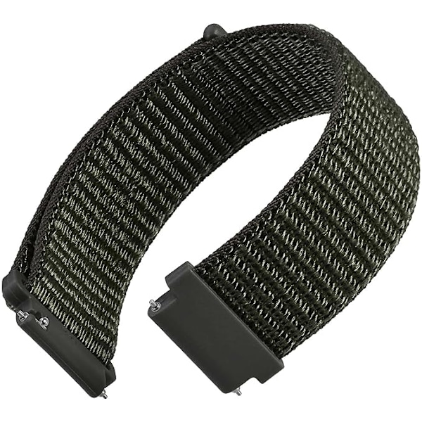 Military Green - 22mm universal adjustable nylon webbing, quick release, unisex replacement webbing, webbing width