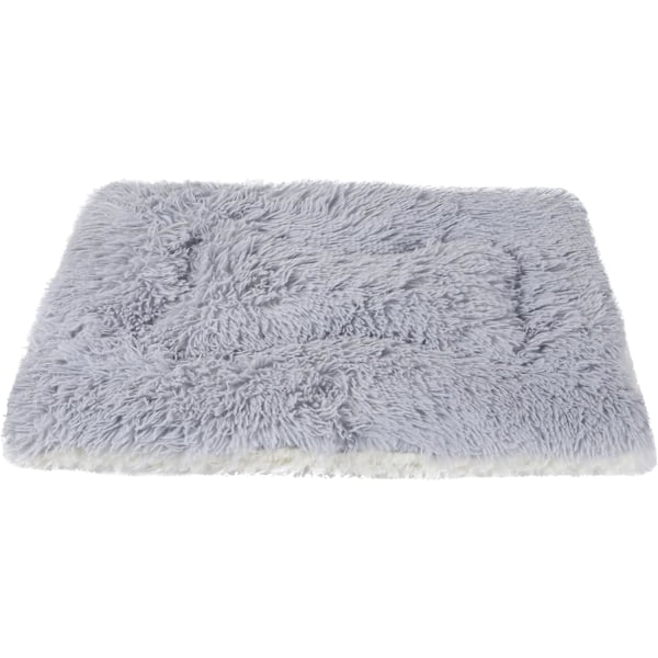 Machine Washable Dog Mat Double Sided Dog Bed Blanket Usable Pet Bed (L 100/75CM, Light Gray)