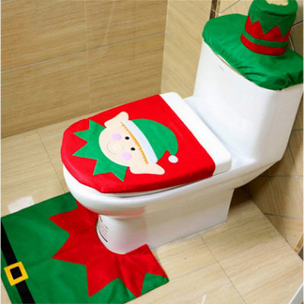 Toalettlock med julmotiv, 3 delar