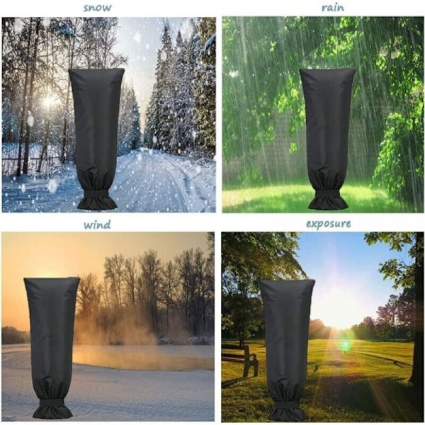 M 51 x 20 cm pakkassuoja ulkohanoille, suojakansi ulkoventtiilille, jäätymisenestokansi venttiilille, peittää venttiilin talvella jäätymisen, lumen ja kylmyyden estämiseksi