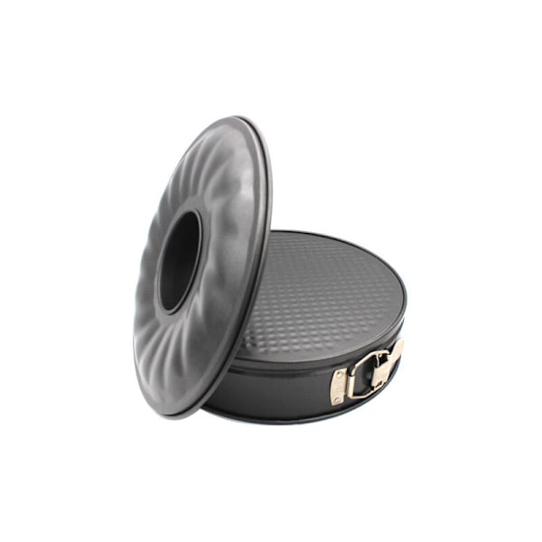 Flat og rørformet bunnhengslet 266,6 cm karbonstål kakeform med non-stick belegg lett å løsne rund form for kaker