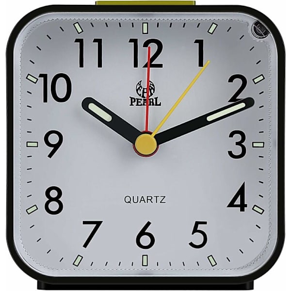 Morgenvækkeur, 3D Digital Quartz Analog Vækkeure, Lille Stille Ikke-tikende Rejsevækkeur, Ideelt Lys Vækkeur til Familie/Kontor