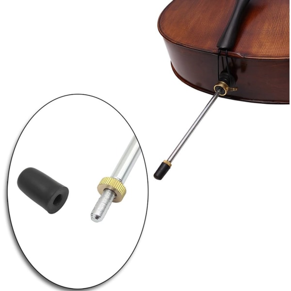 Cello Endpin Cello End Pin Gummi Munnstykkehette 5 Stykker Bærbar Beskytter Sklisikker Matte Erstatning for Cello Endpin