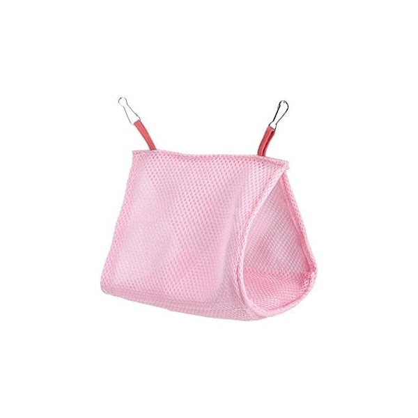 17x11x16cm Pinkki Riippumatto Linnuille, Seuralainen, Papukaija, Korkea Häkkisänky, Teltta, Pesä, Hengittävä