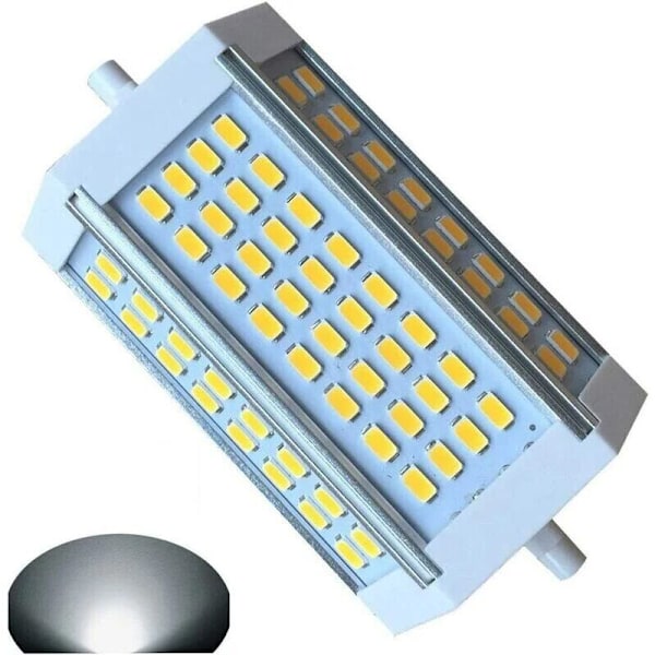 R7S LED 118mm 30W Dimbar Dagsljuslampa 6000k AC 220V 3000LM Dubbeländad typ J LED LAD Lampa på marken ersättning för halogenlampa R7S 300 W