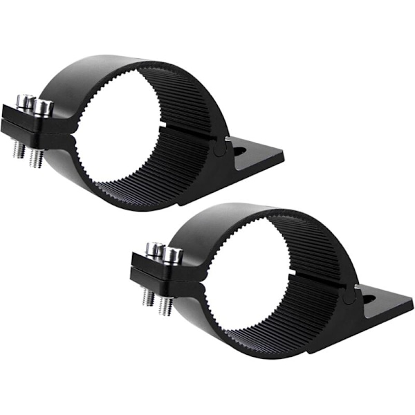 2 stk. lysmonteringsstøtte, 3 tommer 76 mm - 81 mm, universell justerbar stangrørklemme LED-bar støtte for terrengbil lastebil SUV