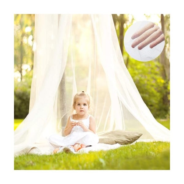 Myggenet til seng, sengehimmel, myggenet til enkeltseng/dobbeltseng, myggenet til voksenseng/pige/baby/barn, universelt myggenet til King size w