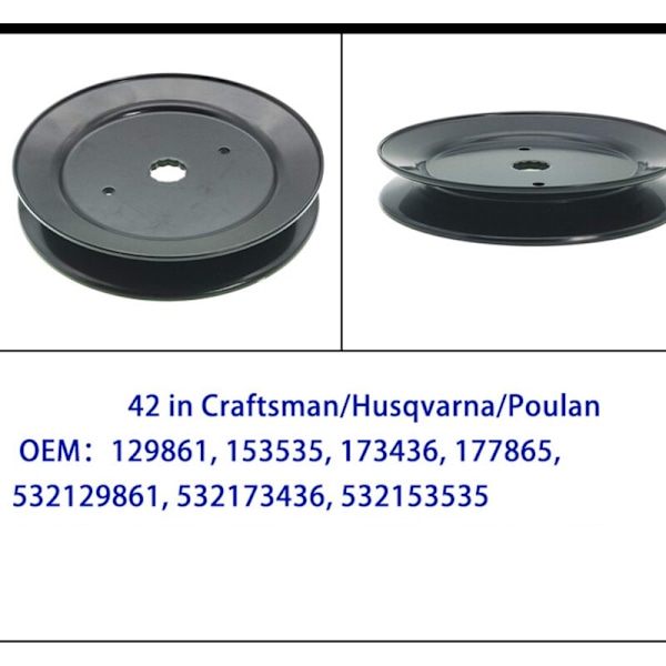 Mower 332512B Spännrulle Kompatibel med Craftsman/Husqvarna/Poulan, 129861, 153535, 173436, 177865, 532129861, 532173436, 532153535, Svart