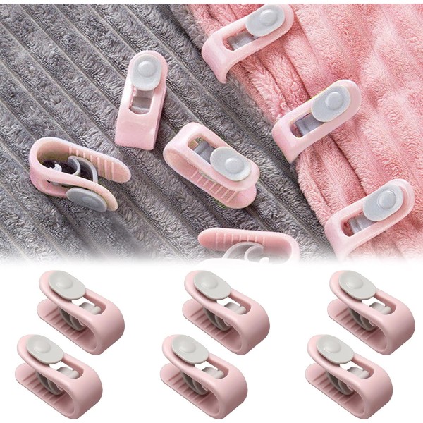Täcke Clips, Täcke Fästen, Täcke Quilt Clips, Täcke Hållare, Plastark Clip, Lakan Clip 6 st