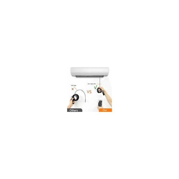 Kamera Endoskop WiFi Kamera Endoskopisk 1200p HD Kamera Inspeksjonskanal med LED-lys for iPhone/Android Mobiltelefon/Windows/Mac/Nettbrett/PC - (5m