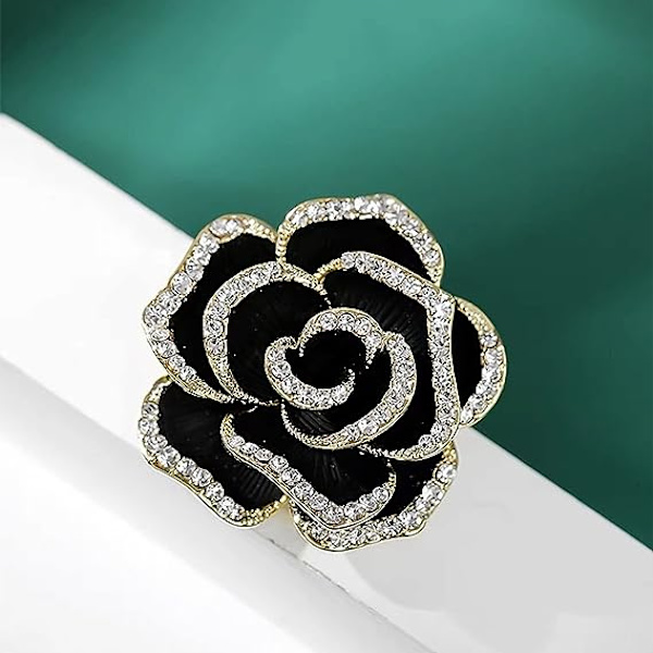 Kvindernes Roseformede Brosche, Morsdagsgaver, Legering Brosche, Elegant Brosche, Fancy Brosche Rose Blomst Rhinestone Indlæg, Tilbehør Brosche, Pin Badge