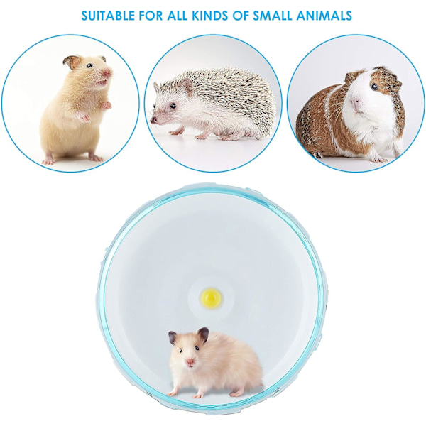 Hamster løbehjul (holder ikke inkluderet), 12 cm mus til kæledyr mus gerbils rotter lydløs løbehjul træningshjul
