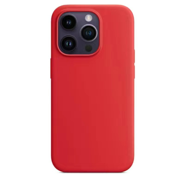 Apple - Rött silikonfodral med för iPhone 14 Pro