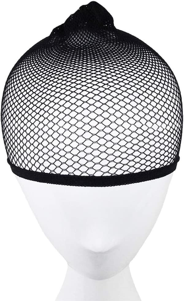 70cm Kvinde Bølget Paryk Multicolor + Paryk Hætte