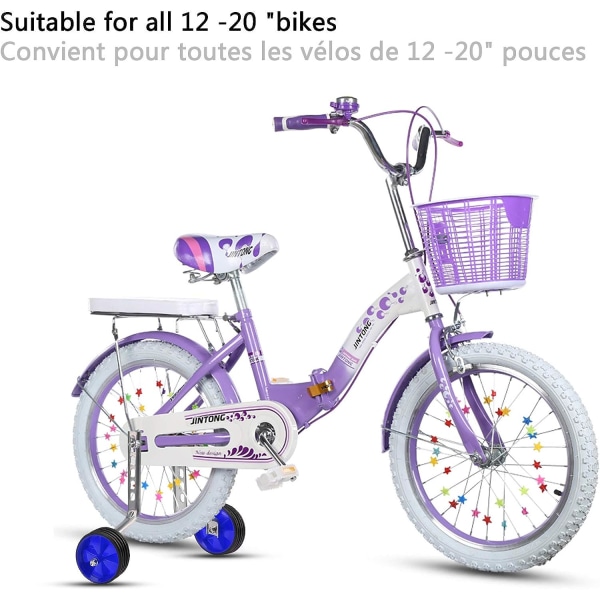 Stabiliseringshjul för barncyklar 12-20\", blå