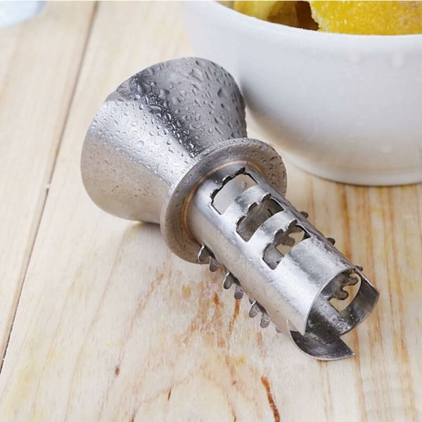 Det bedste manuelle citronpresseredskab i rustfrit stål, områder 18/8 i rustfrit stål til citrusfrugter og citron, hældning