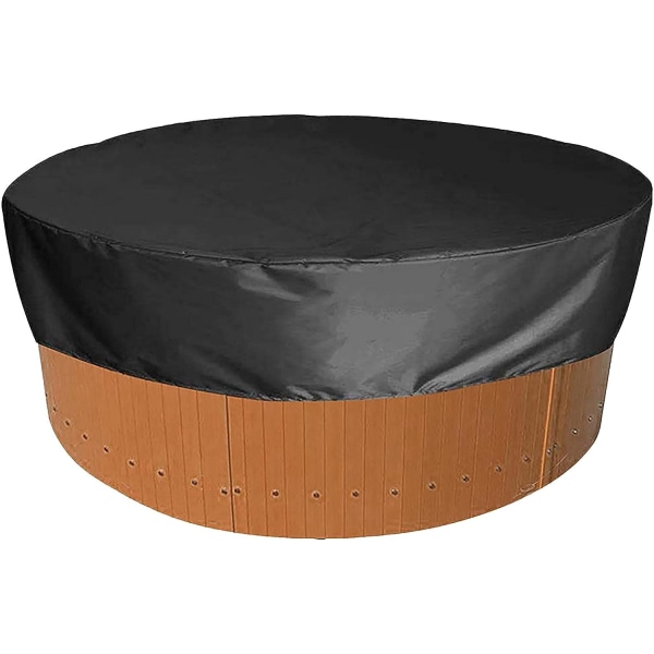 Rund Poolöverdrag Rund Spaöverdrag Vattentätt Dammskyddande Presenning Skyddande Överdrag Passar Alla Typer Av Runda Pool 190cm*90cm
