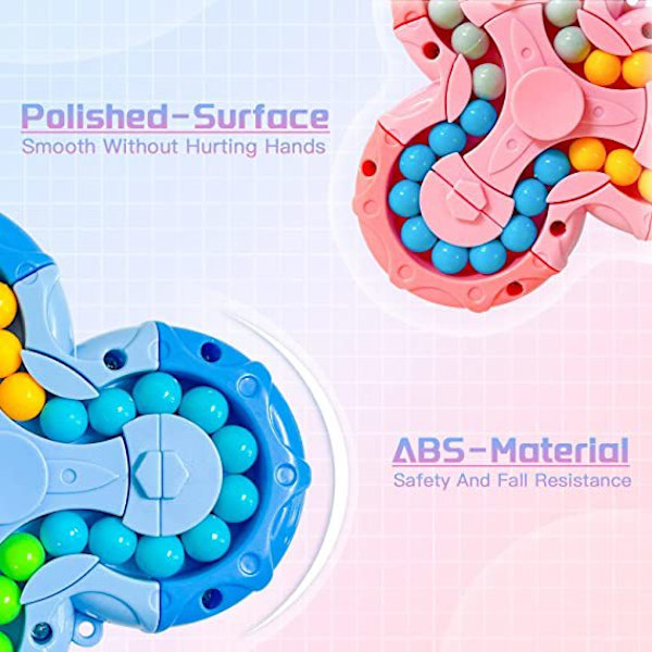 3PC 3D-pussel magisk kubformad leksak, roterande fingerspeedkubformad leksak för vuxna, praktisk spinner fidgetleksak, jul, födelsedag, nyårsgåva för barn A