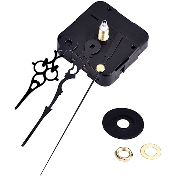 Högvridmoment Tyst Kvartsurverk Mekanismer med Visare Batteridriven, Väggur Mekanism Delar Motor Byte DIY Klockrörelse Kits