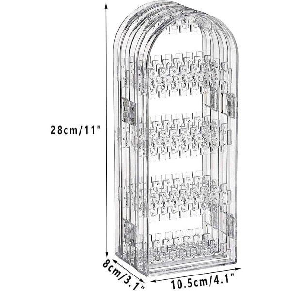 Akryl Øreringsholder Øreringsdisplay Stativ Opbevaring Øreringsholder Ørerings Opbevaringsboks