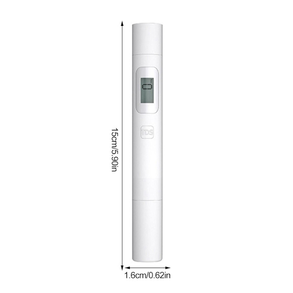 Digital PH-mätare, Vatten PH-testpenna, 0,01PH Hög noggrannhet Vattenkvalitetstestare, Mätintervall 0-9990ppm, för dricksvatten, akvarium, hydroponik