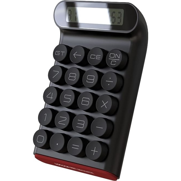(Musta) mekaaninen laskin, 10-numeroinen LCD-näyttö kannettavalle tietokoneelle, muotilaskin taloustoimistoon