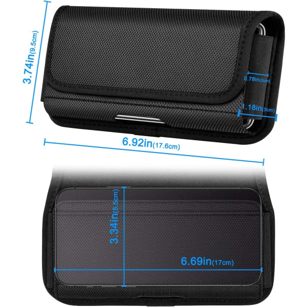 Belteklipshylster for iPhone SE 2020, Horisontal Nylon Universal