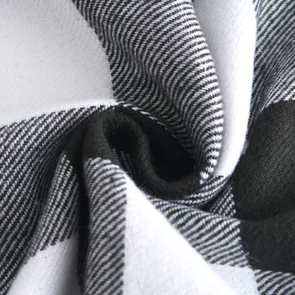 Herre rutete skjerf, klassisk britisk stil smalt imitert kasjmirskjerf supermyk klassisk tartan rutete skjerf