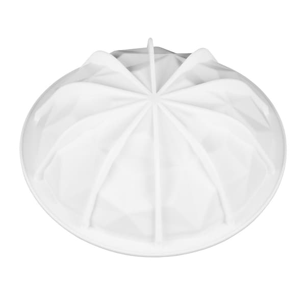 Rund rillet silikone kageform (hvid), kage bageform, non-stick hurtig udløsning, bageplade til mousse kager