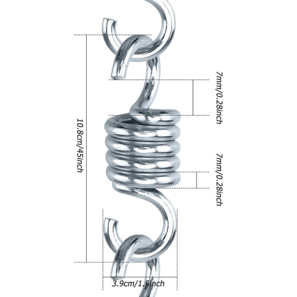 Udendørs fritidstilbehør hængekurv fjeder fjeder spændingsfjeder (7mm fjeder)
