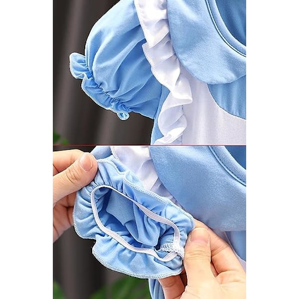 110cm Prinsessklänning Balettklänning för Barn Flickor, Ballerina Dansdräkt Leotard, Storlek 2-8 År
