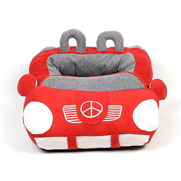 Cool Pet Hundebed Modebil Form Kattebed Blødt Hvalpehus Varmt Pude