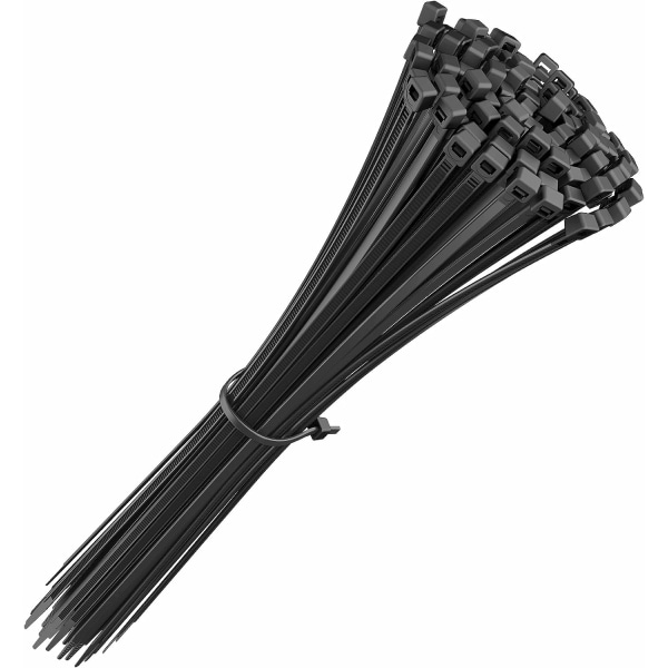 Kabelbindning 300mm x 7.5mm, Kabelbindning, Nylonkabelbindningar, Kabelbindningar