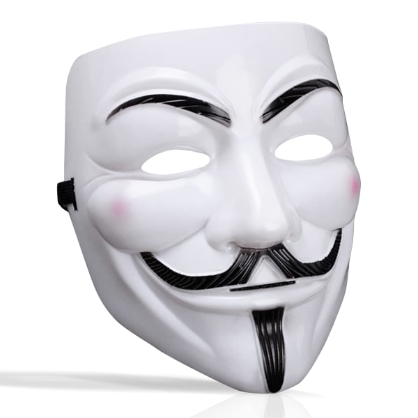 V för Vendetta-mask, Anonymous Guy Fawkes Halloween-mask - Hacker-mask