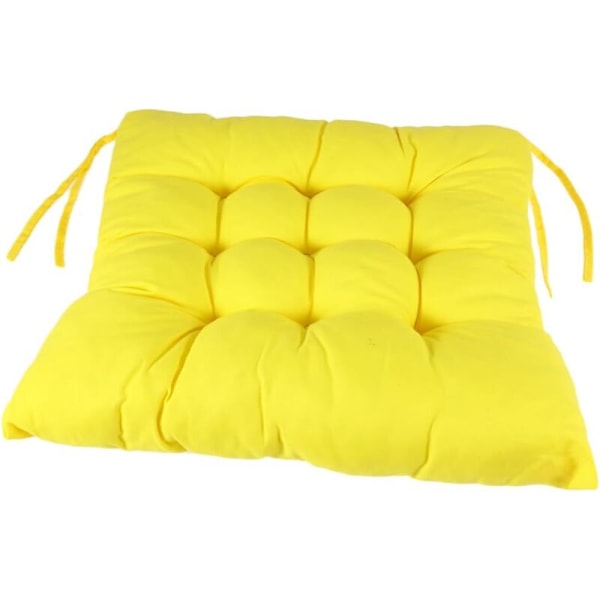 Satage pude 40x40 cm, egnet til sofahynder og indendørs og udendørs havestol (gul)