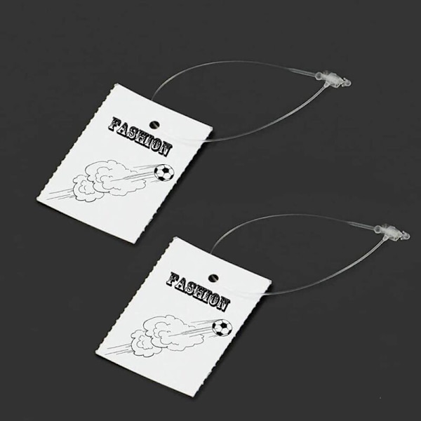 5000 st hängande plastfästen för upphängningsetiketter transparent längd 128mm plastprislapp fästtråd för prislappar kläder
