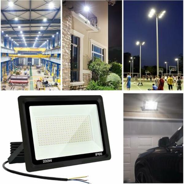200W LED-valonheitin, Super Bright ulkovalaistus LED-valonheitin ulkovalaistus LED-valonheitin IP66 vedenpitävä ulkovalaistus LED-valonheitin viileä valkoinen LED-valonheitin
