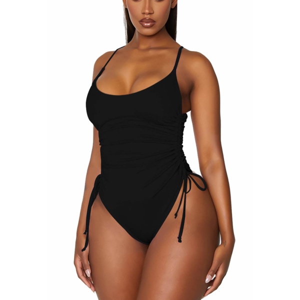 Ruched High Cut One-Piece Badedragt S