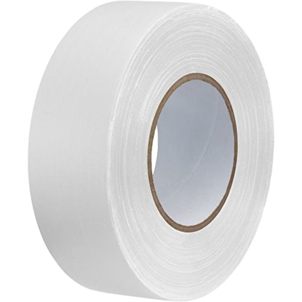 Hvit duct tape, 50 mm x 20 m, 2” vanntett sterkt selvklebende gaffer