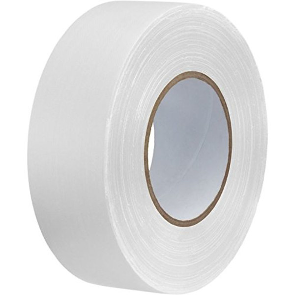 Vit gaffatejp, 50 mm x 20 m, 2 tum starkt vattentätt självhäftande gaffatejp för lagning, tätning, säkring av kablar och märkning, kraftig tejp, en rulle