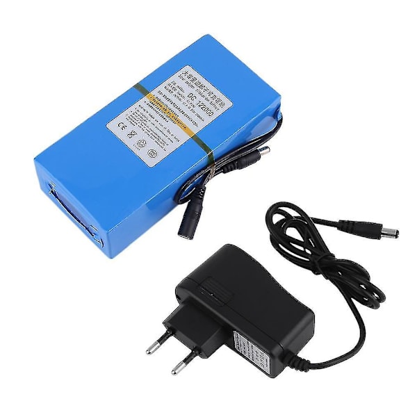 20000mAh litiumbatteri med superlading + strømadapter, europeisk støpsel