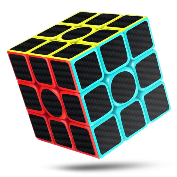 Original Speed ​​Cube 3x3x3, Fast Magic Cube til børn, Glatte kulfiberterninger, Puslespil